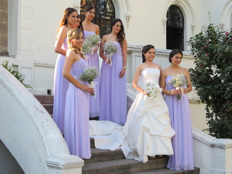 All the beautiful bridesmaids